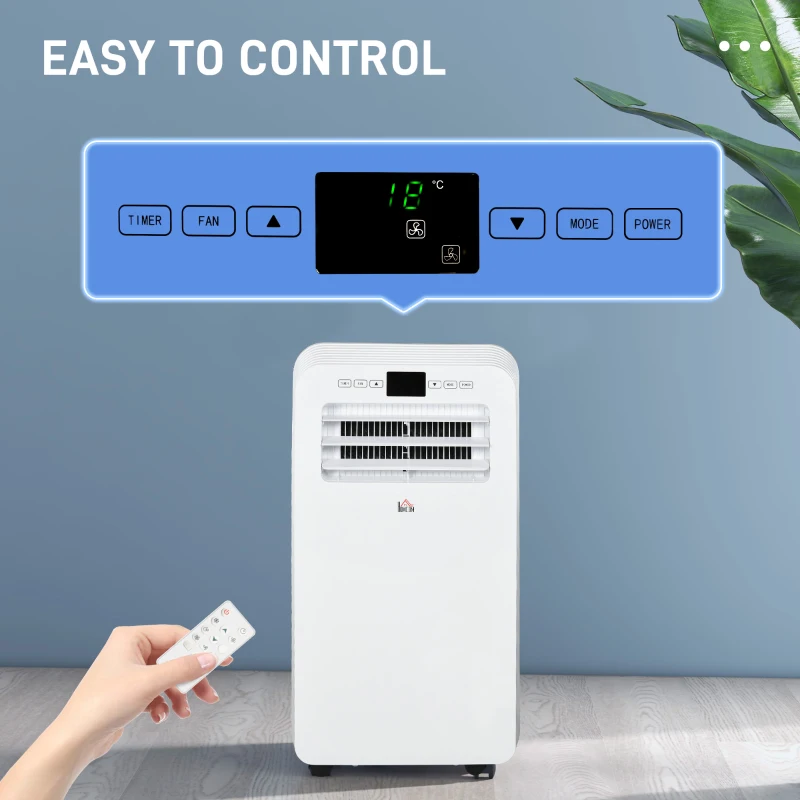 Homcom Aer Conditionat Portabil – 3 Moduri, 3 Viteze & Temporizator