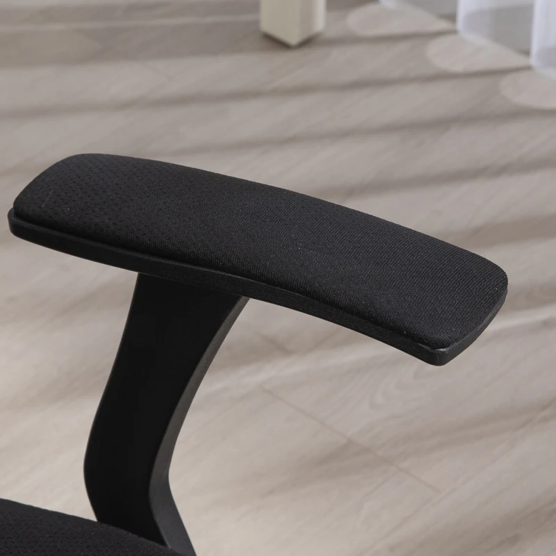 HOMCOM Scaun de Gaming Rabatabil cu Suport Lombar, Scaun de Gaming cu Înălțime Reglabilă, 65x59x113 cm, Negru