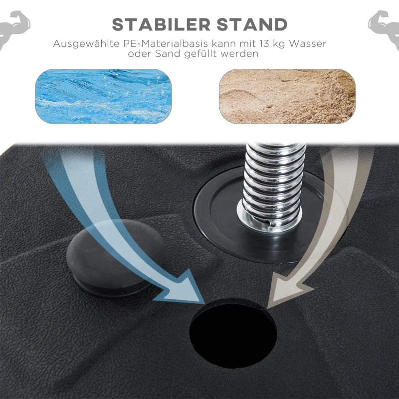 HOMCOM Zestaw bokserski z regulowanym workiem treningowym, w tym rękawice bokserskie, 126-144cm, Czarny
