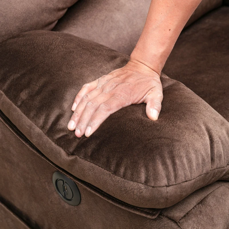 Power Lift Massage Chair with Heating Points, Side Pockets, Easy Assembly, Electric Recliner Armchair for Elderly, 103x100x106 cm, Brown