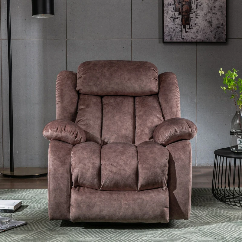 Power Lift Recliner Massage Chair with Heat & Vibration, Heavy Duty Safety Motion for Elderly, Easy Assembly, 96x95x100 cm, Brown