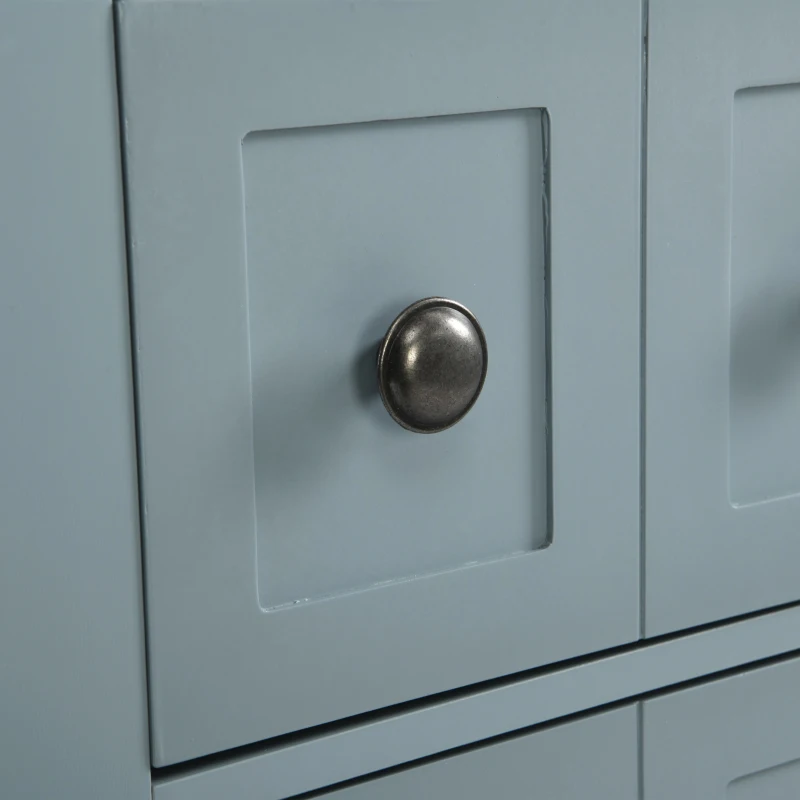 Elegant Wooden Console Table with Lower Shelf, Ideal for Hallway or Living Room, 105x38x86 cm, SoBuy Shoe Cabinet, Navy