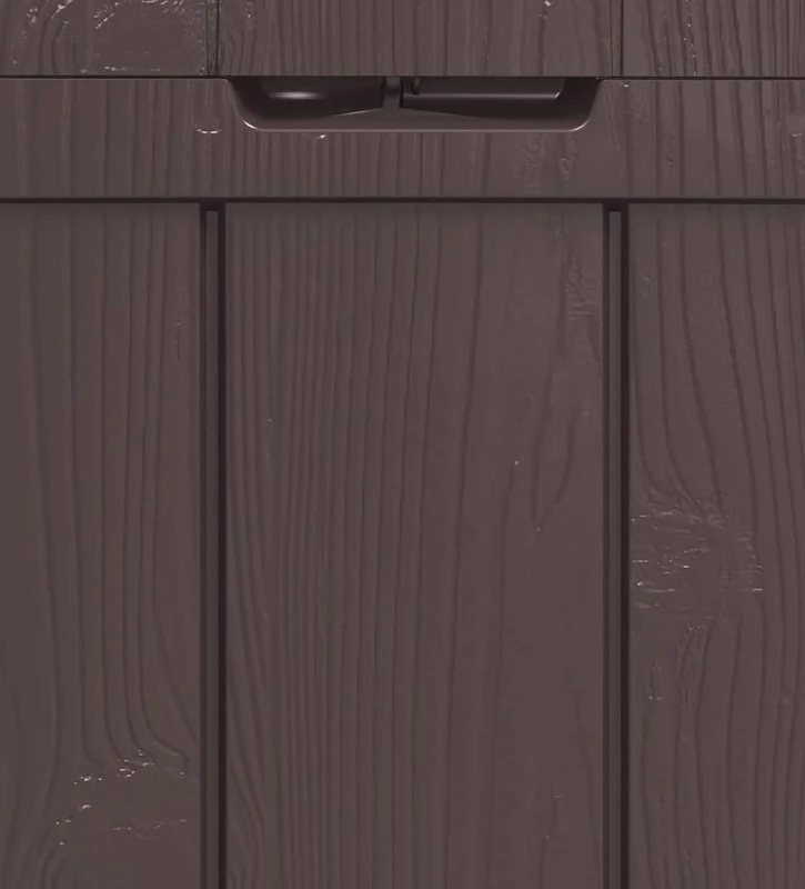 Keter Baule da Giardino Sherwood, 270L, Effetto Legno, Marrone, 117x45x58H cm