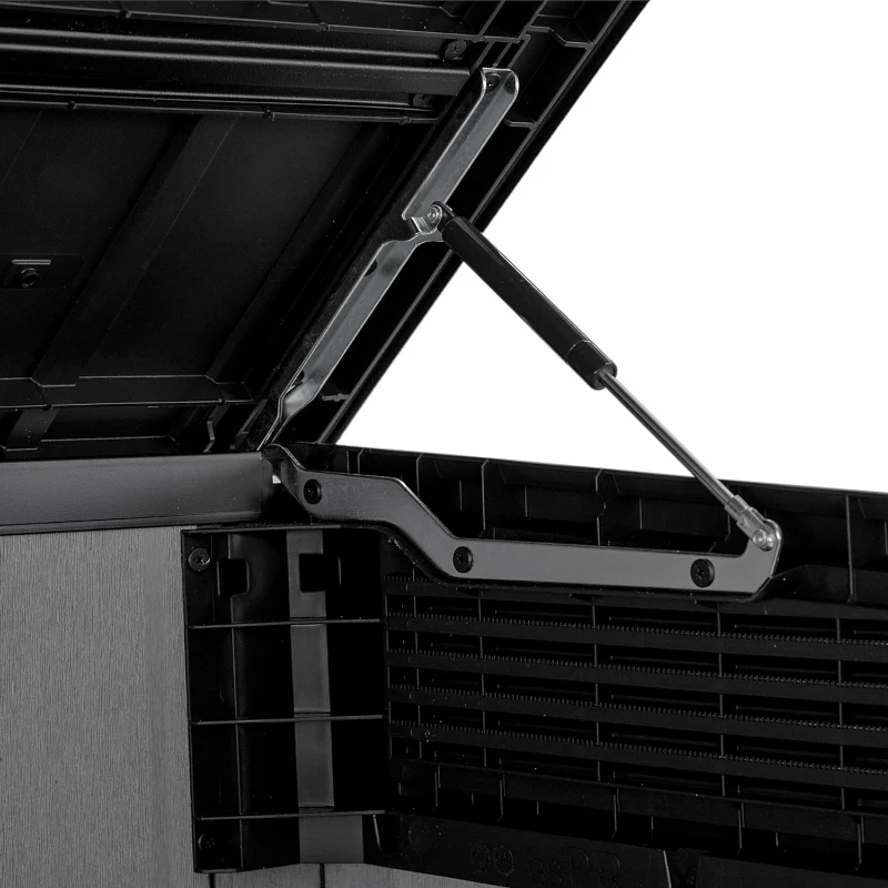 Keter Porta Attrezzi da Giardino Grande Store, 2020L, Effetto Legno Spazzolato, Grigio, 190,5x109,3x132,5H cm