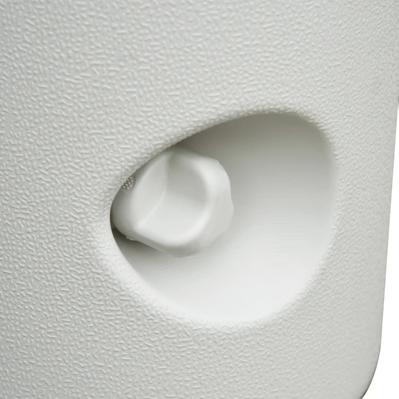 Outsunny Lot de 4 Poids de lestage cylindrique pour tonnelle Barnum Tente dim. Ø 22 / Ø 24 x 25H cm polyéthylène Blanc