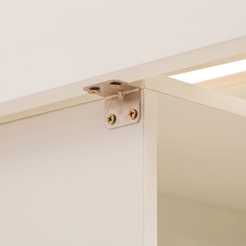 Lit Superposé pour Enfants en Bois avec Échelle de Rangement et Bureau Enfant avec Rangement Intégré, Blanc+Chêne