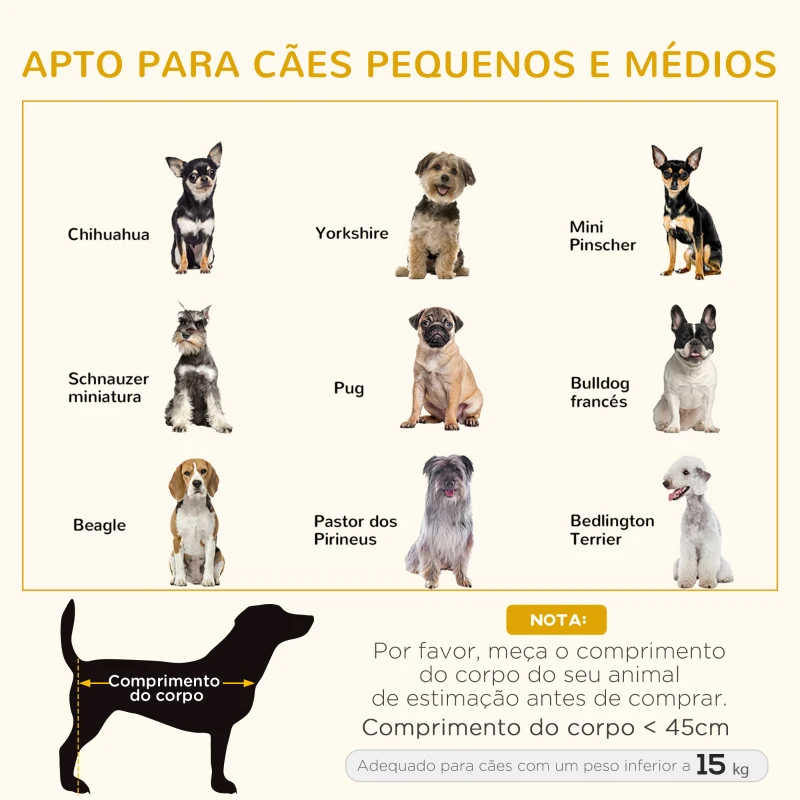 PawHut Cama de Madeira para Cães Gatos Sofá para Animais de Estimação Médios e Pequenos com Comedouro 2 Tigelas Almofada Acolchoada 100x56x39cm Natural e Branco