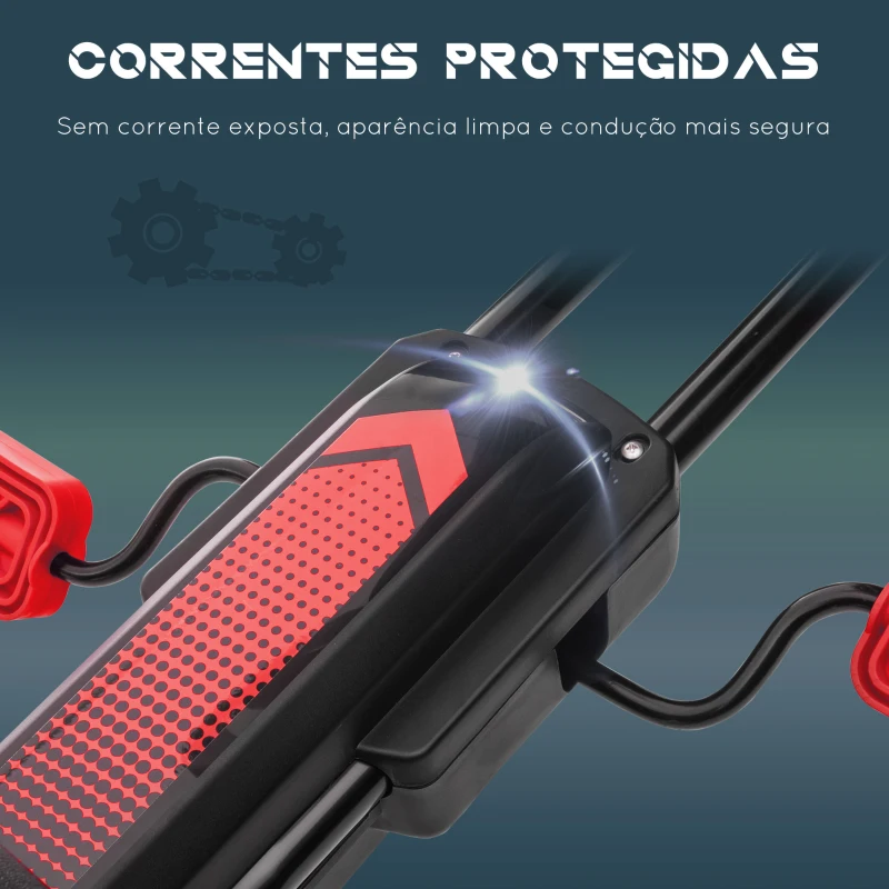 HOMCOM Kart a Pedais para Crianças 5-12 Anos com Assento Ajustável Pneus Insufláveis Amortecimento e Travão de Mão 121x58x61cm Vermelho