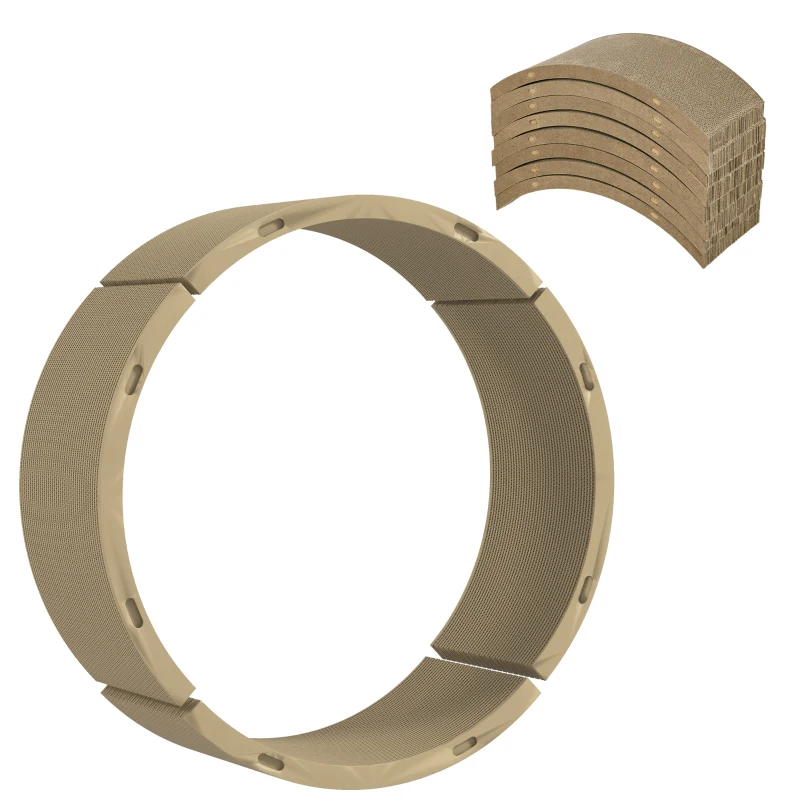 PawHut Krabplank Set voor Kattenlooprad, belastbaar tot 5kg, 55x25,5x3cm, Bruin