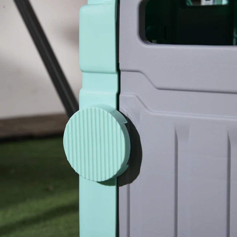 HOMCOM Winkelwagen Winkeltrolley, Trapklimmer, Opvouwbaar, Telescoopgreep, tot max. 65 Kg Belastbaar, Groen