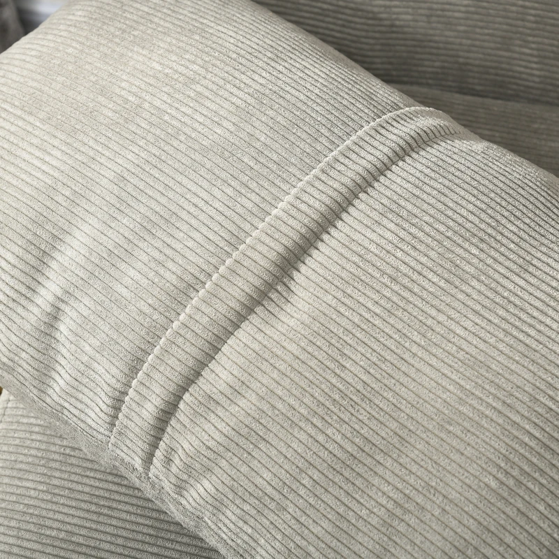 HOMCOM Schlafsofa, Gästebett, 3-fach verstellbare Rückenlehne, Leinenoptik, bis 120 kg, 141 x 90 x 81 cm, Grau(m-8)
