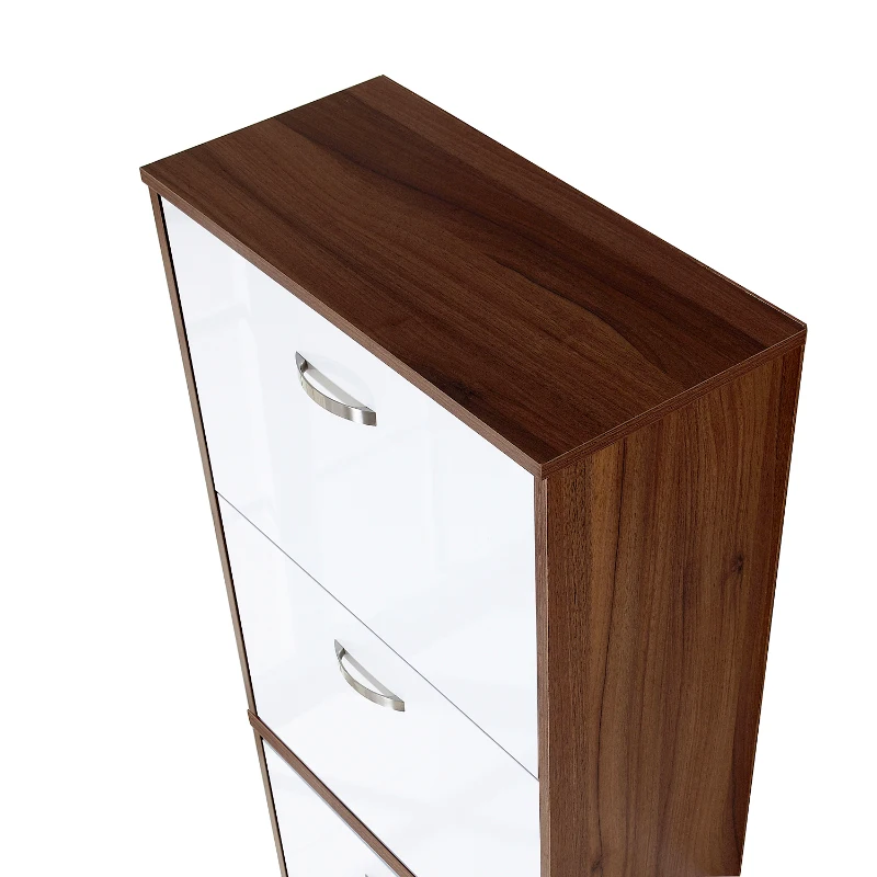 Homcom Dulap Pantofi 60×28×189 cm – 5 Sertare & Spatiu pentru 30 Perechi(m-6)