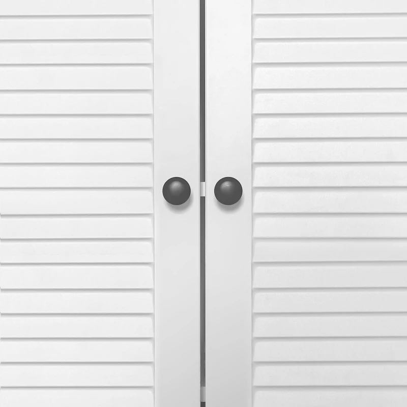 Modernes Sideboard mit 2 Türen, 1 Schublade und verstellbaren Einlegeböden,Weiß