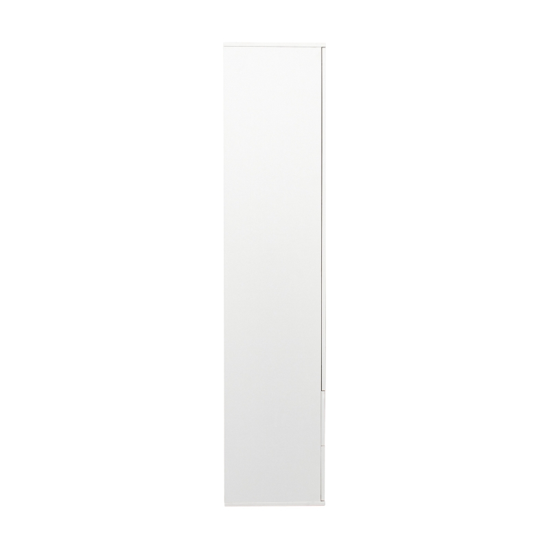 Vitrine lumineuse LED multifonctionnelle, 16 couleurs, avec 2 portes, 5 étagères en verre, interface USB, salon et bureau, 59,5x35x182 cm, Blanc