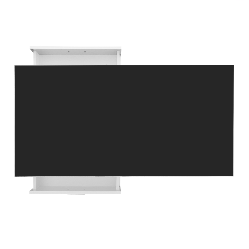 Table Basse Moderne avec Deux Tiroirs, Contrôle via Application Mobile et Éclairage LED, , 110x38,5x55 cm, Noir