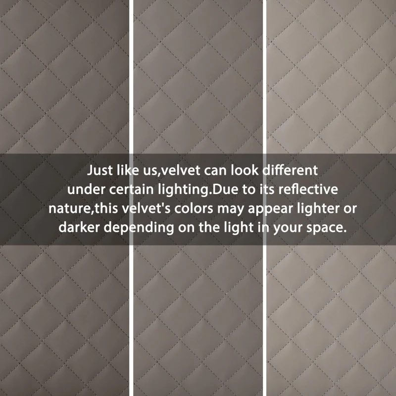 Upholstered Velvet Dining Chairs with Nail Head Trim and Adjustable Solid Wood Legs, Set of 2, Grey