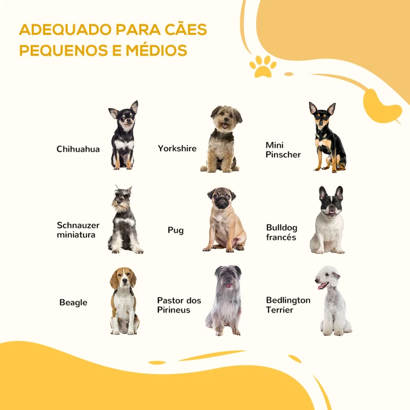 PawHut Parque Dobrável para Cães de 6 Painéis Barreira de Segurança com Sistema de Fechamento Automático 117x103x74cm Preto