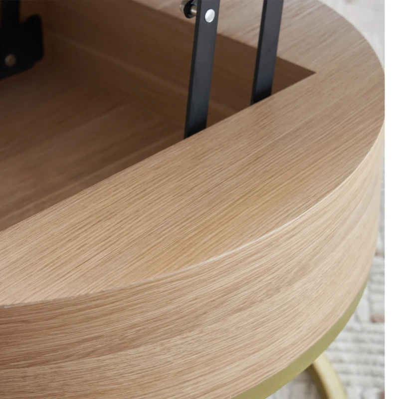 Ensemble de Tables Basses Relevables et Extensibles avec Deux Tiroirs, Design Élégant en MDF, 70x70x42/56,5 + 60x60x24 cm, Blanc