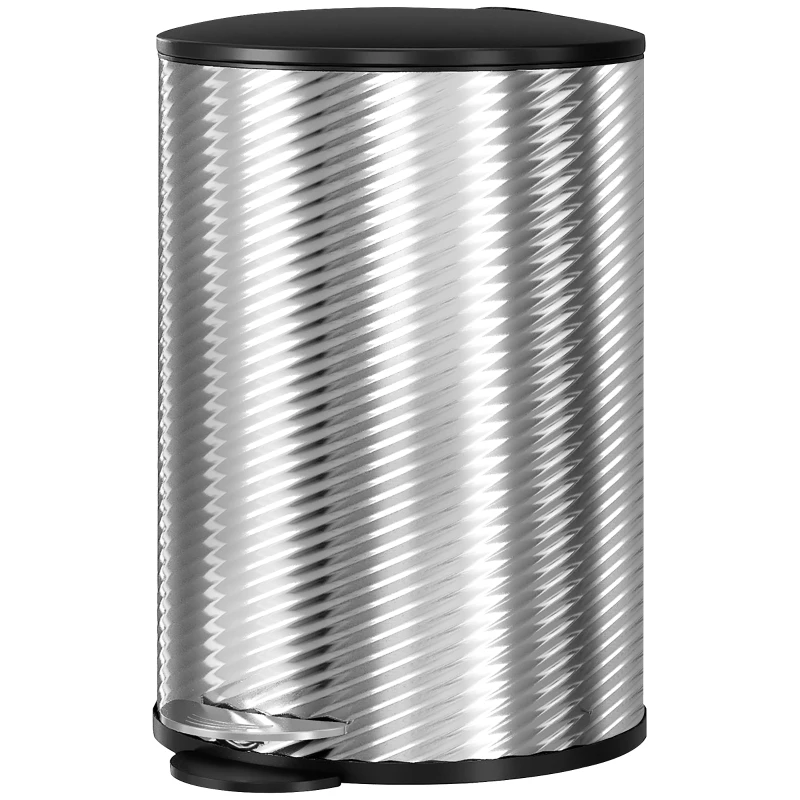 HOMCOM 20L Stainless Steel Compact Home Bin