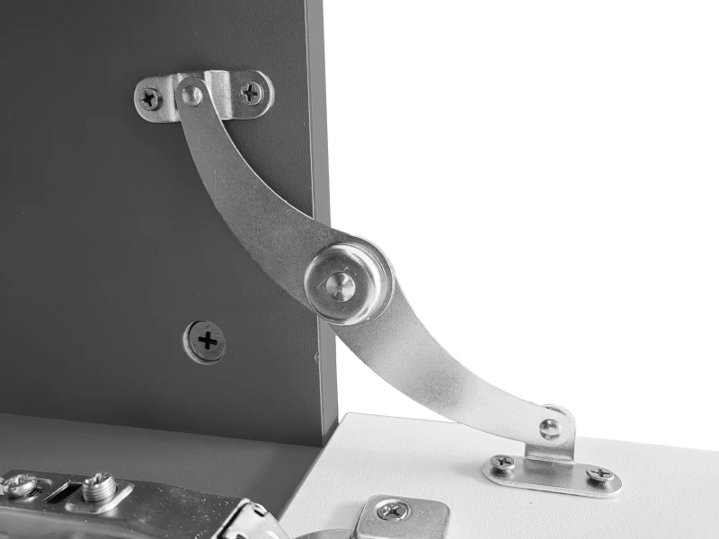 Meuble TV suspendu avec 2 portes, 2 étagères ouvertes, ouverture par pression, à charnières, supporte des téléviseurs jusqu'à 90", 220x35x30 cm, Blanc