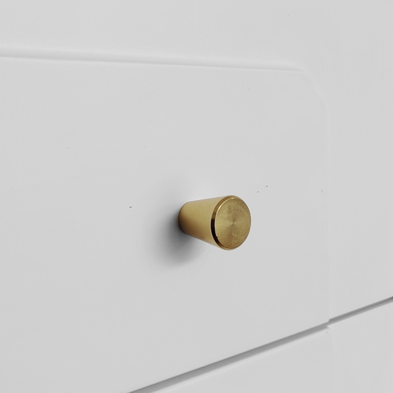 Lowboard 175cm mit Rattantüren viel Stauraum im Retro-Stil weiß