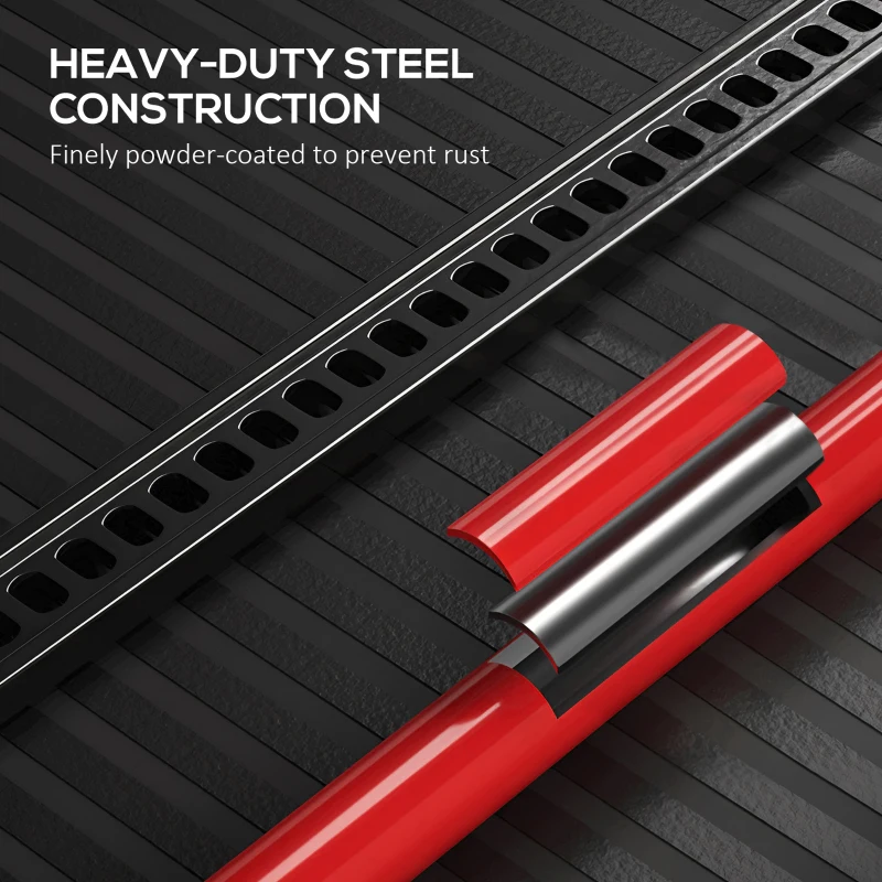 HOMCOM 3 Tonne Farm Jack, 48" High Lift Jack for 4x4 Tractors Trucks Agricultural Lifting, Red