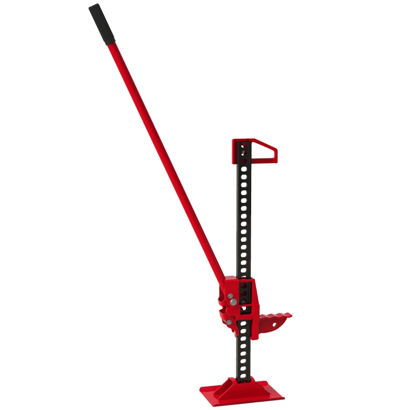 HOMCOM 3 Tonne Farm Jack, 48" High Lift Jack for 4x4 Tractors Trucks Agricultural Lifting, Red