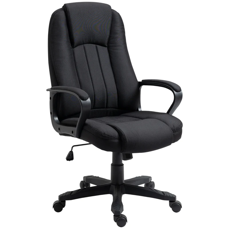 Fotoliu de Birou cu Masaj Vinsetto cu Interfata USB si Inaltime Reglabila, 60x74x106-116cm, Negru(m-11)