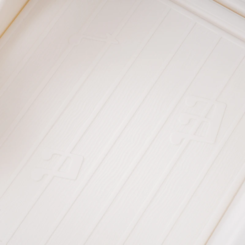 Scivolo Multifunzione 6-in-1 per Bambini con Rampa, Doppia Piattaforma, Armadietti, Canestro e Scala, in Polietilene ad Alta Densità, 174x150x95 cm - Scivolo da Giardino per Bambini, Grigio+Bianco