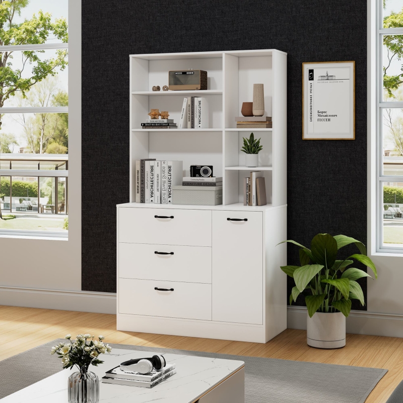 Organizer Per Credenza Copco Basics - Scaffale Rotante Bianco/Grigio 30 Cm Per Dispensa Cucina - Foto 8