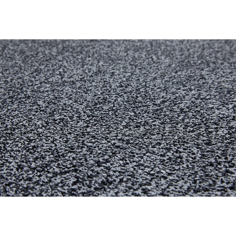 HOMCOM Fußmatte aus Baumwolle waschbar Dunkelgrau 80 x 50 x 0,45 cm