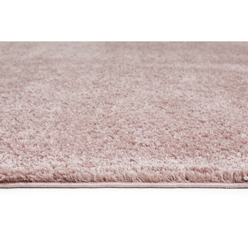 HOMCOM Hochflor Teppich Altrose 230 x 160 x 4 cm