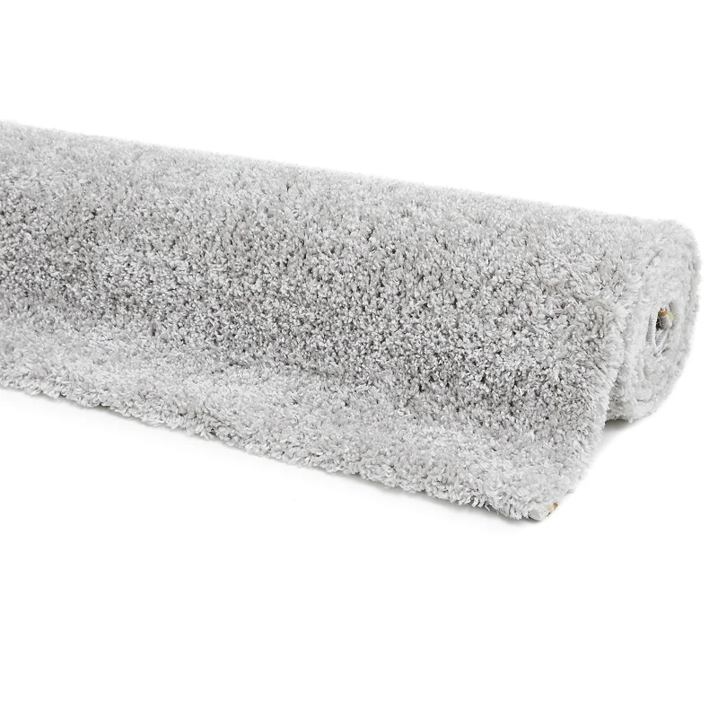 HOMCOM Hochflor Teppich Grau 230 x 160 x 4 cm