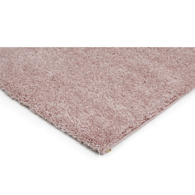 HOMCOM Hochflor Teppich Altrose 230 x 160 x 4 cm