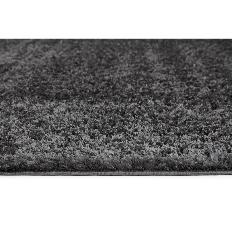 HOMCOM Hochflor Teppich Anthrazit 110 x 60 x 4 cm