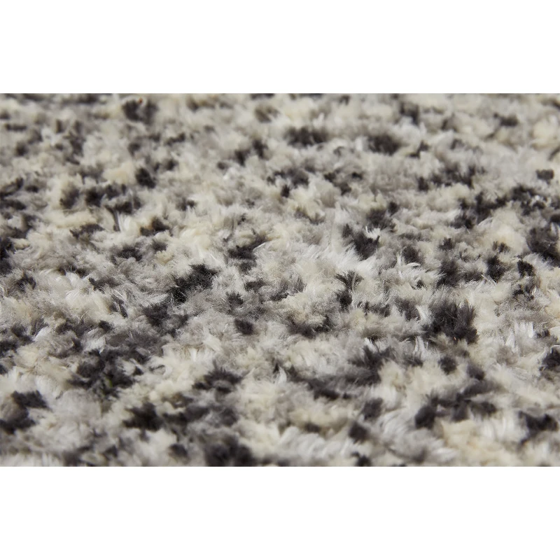 HOMCOM Hochflorteppich mit Fransen Grau 170 x 120 x 2,1 cm