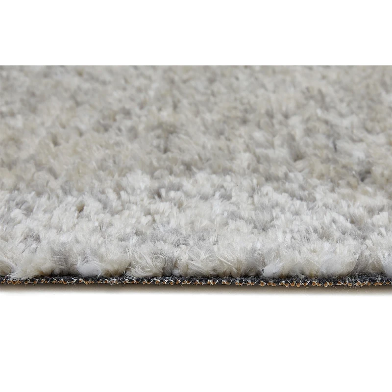 HOMCOM Hochflorteppich mit Fransen Beige-Grau 170 x 120 x 2,1 cm