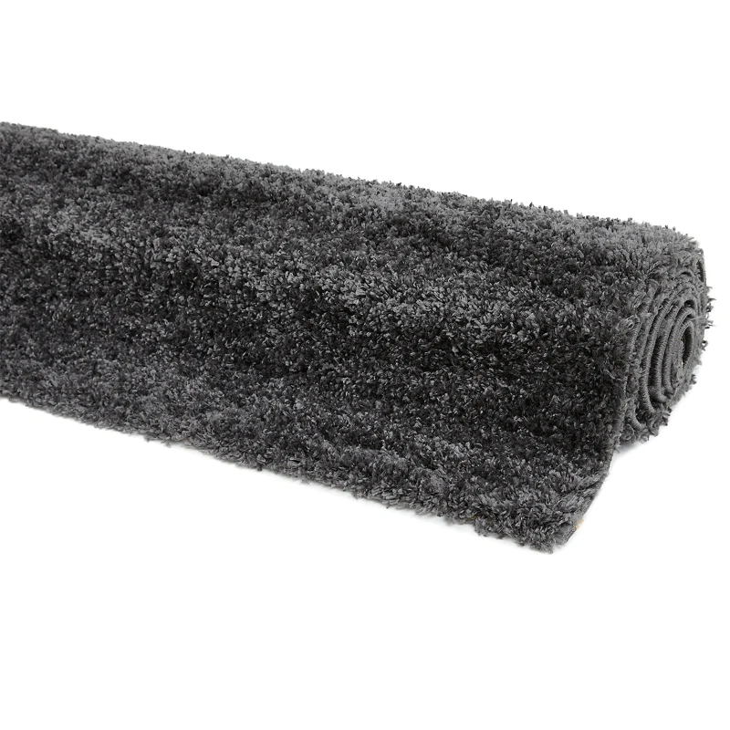 HOMCOM Hochflor Teppich Anthrazit 110 x 60 x 4 cm