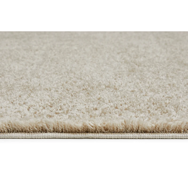 HOMCOM Hochflor Teppich Beige 150 x 80 x 4 cm
