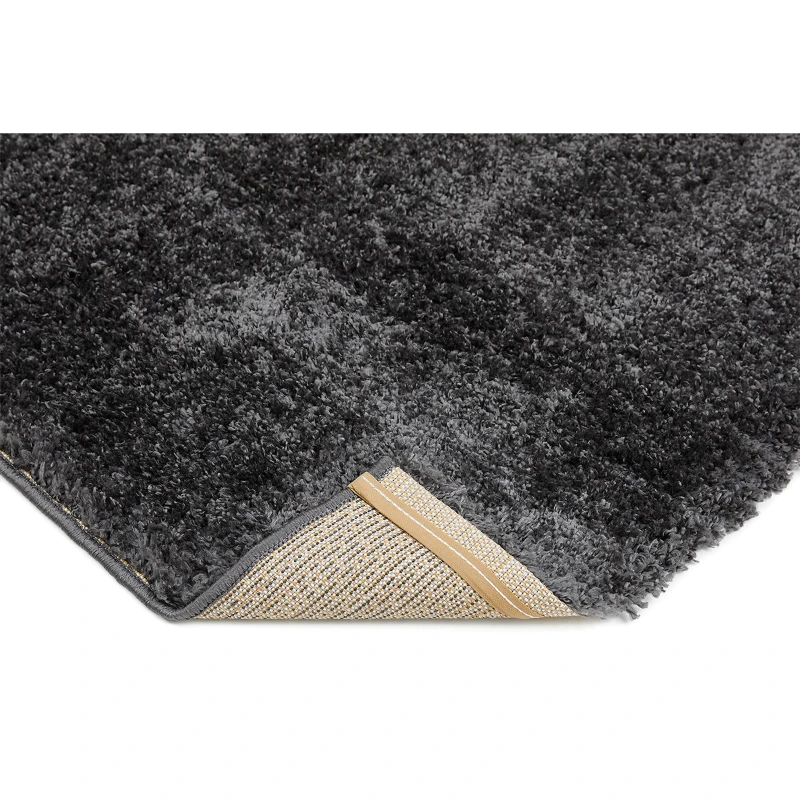 HOMCOM Hochflor Teppich Anthrazit 110 x 60 x 4 cm