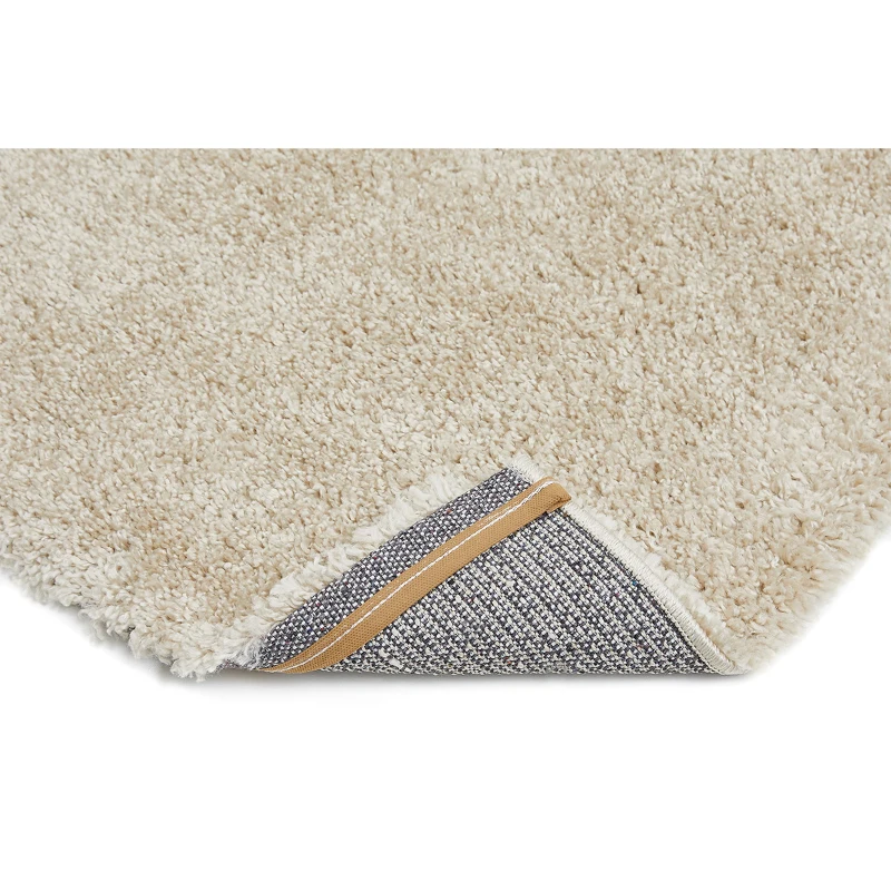 HOMCOM Hochflor Teppich Beige 150 x 80 x 4 cm