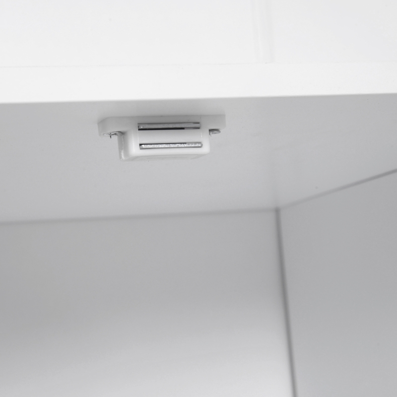 HOMCOM Garderobe Garderobenständer Kleiderständer mit Sitzbank Kleiderhaken MDF Weiß 80 x 40 x 180 cm