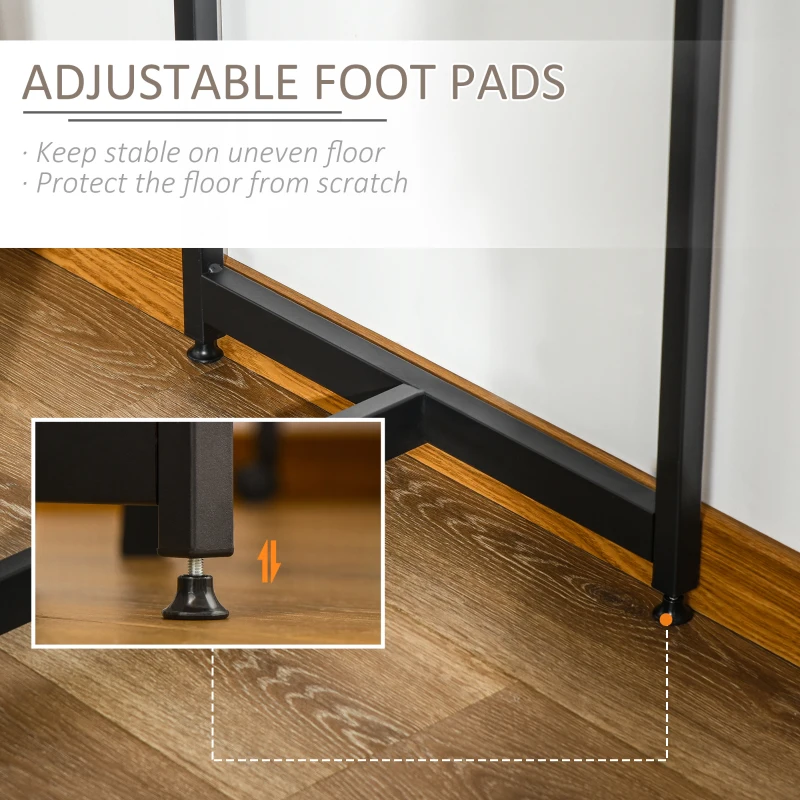 Set de masa industriala HOMCOM 3 piese, set de masa de bar cu raft de depozitare si scaune, maro rustic