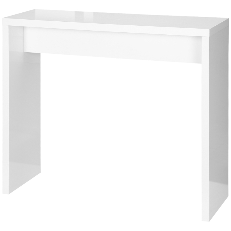 HOMCOM Bartisch, modernes Design, Hochglanz Oberfläche, Küchentresen, Weiß