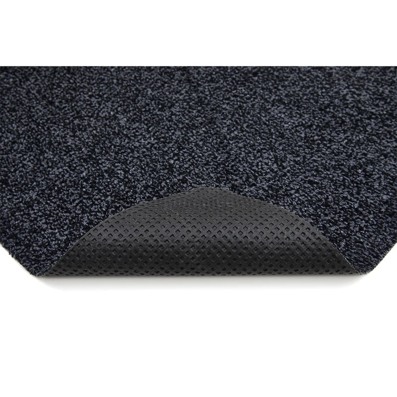 HOMCOM Fußmatte aus Baumwolle waschbar Anthrazit 150 x 50 x 0,45 cm