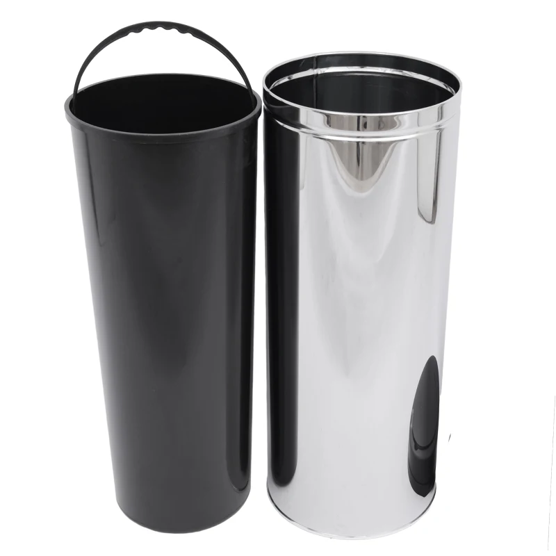 HOMCOM Sensor Mülleimer 50L Automatischer Mülleimer mit Soft-Close-Deckel, Bewegungssensor, Wasserdichter Abfalleimer Müllbehälter Abfallbehälter für Büro, Schlafzimmer, Küchen Schwarz+Silber