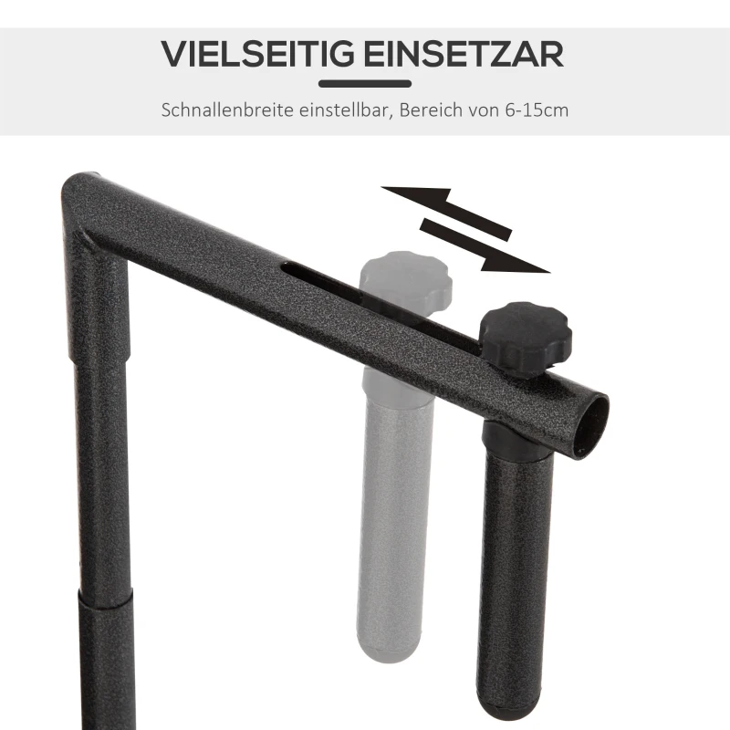 Outsunny Balkonhängetisch Hängetisch halbrund klappbar Rattan-Optik höhenverstellbar Balkon Braun 60 x 39 x 73–83,5cm