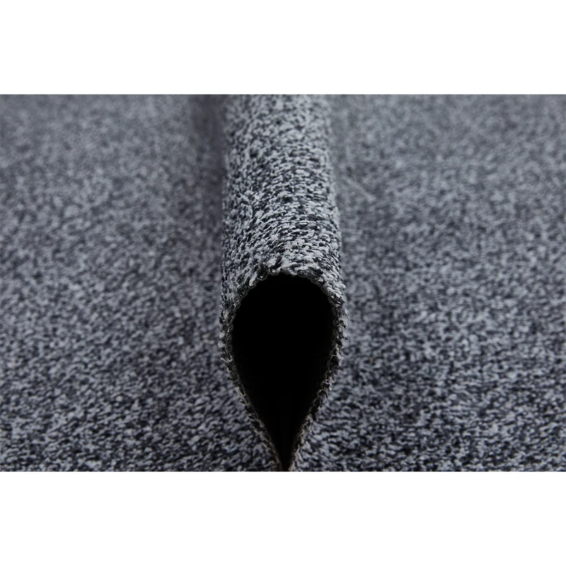 HOMCOM Fußmatte aus Baumwolle waschbar Dunkelgrau 150 x 50 x 0,45 cm