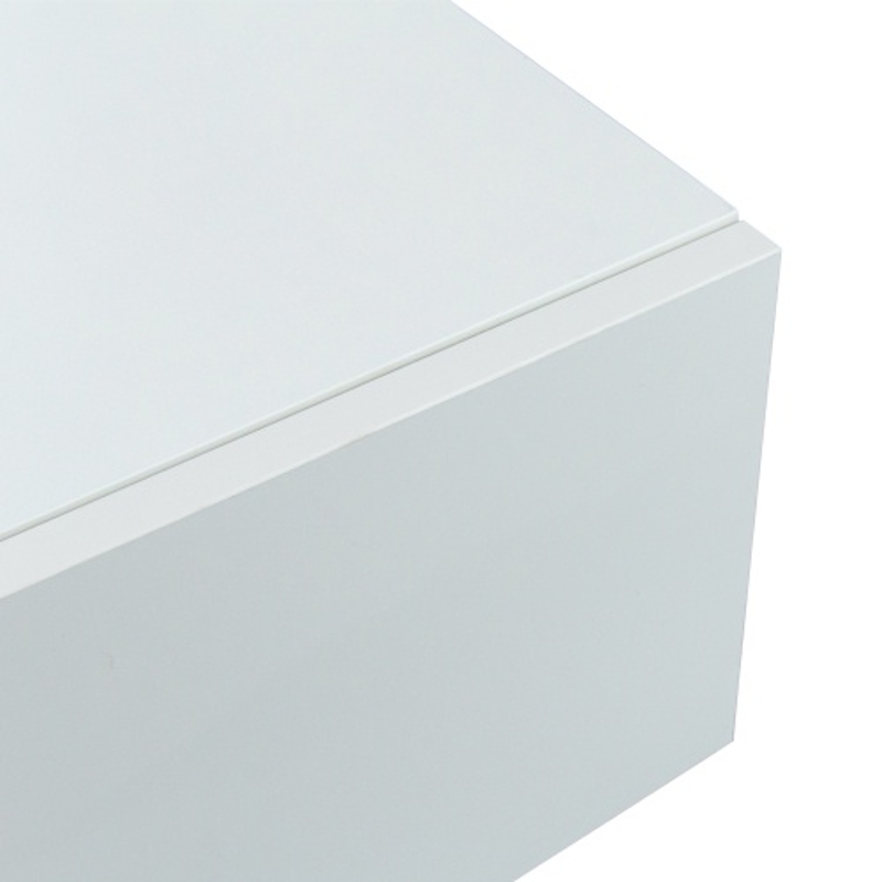 Mobile Porta TV Sospeso Moderno con Illuminazione LED, 3 Ripiani, in Truciolare, 180x40 cm - Mobiletto Porta TV Particolare, Bianco