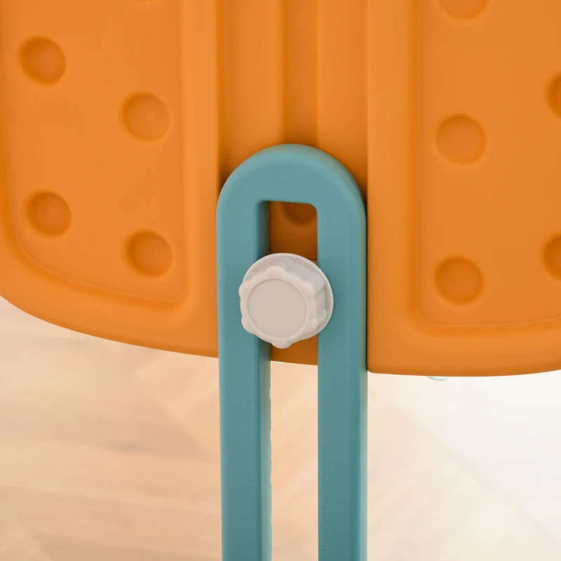 HOMCOM Tobogan pentru Copii cu Leagăn, Coș și Inele de Fotbal, Joc pentru Copii, 210x186x133 cm, Albastru